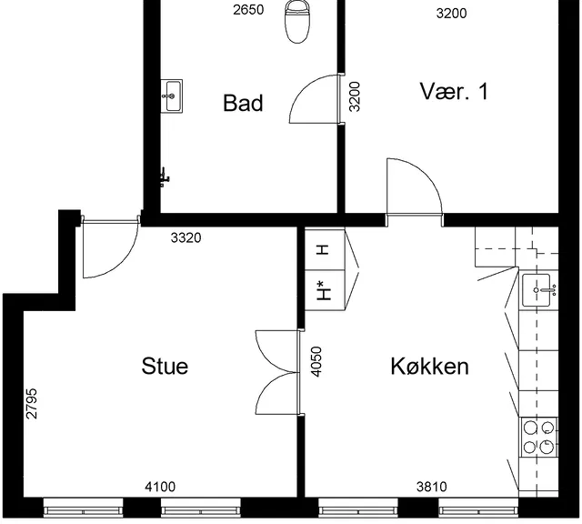 apartment Lejlighed på Sønderport 16 1