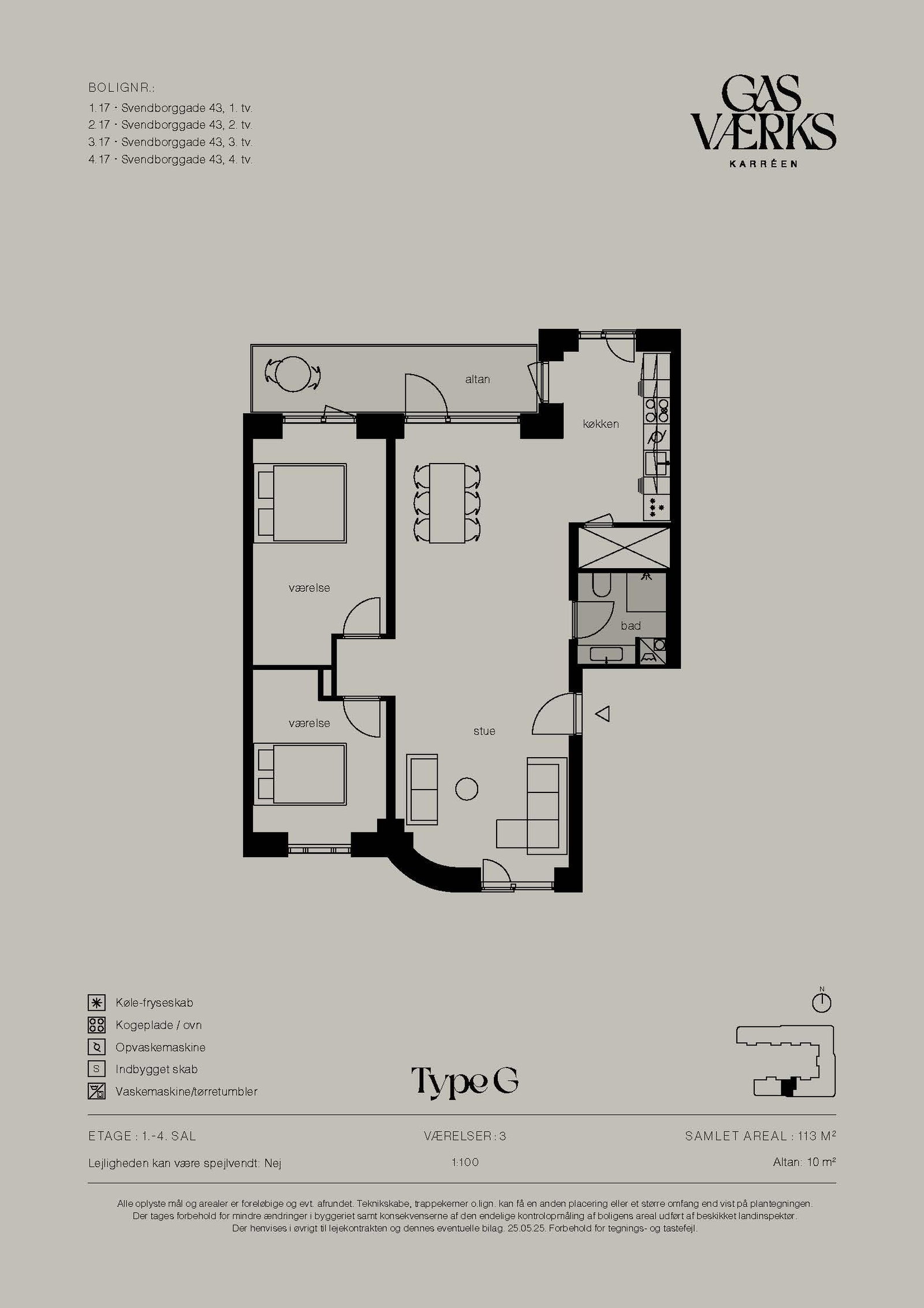 Visual presentation of the listing