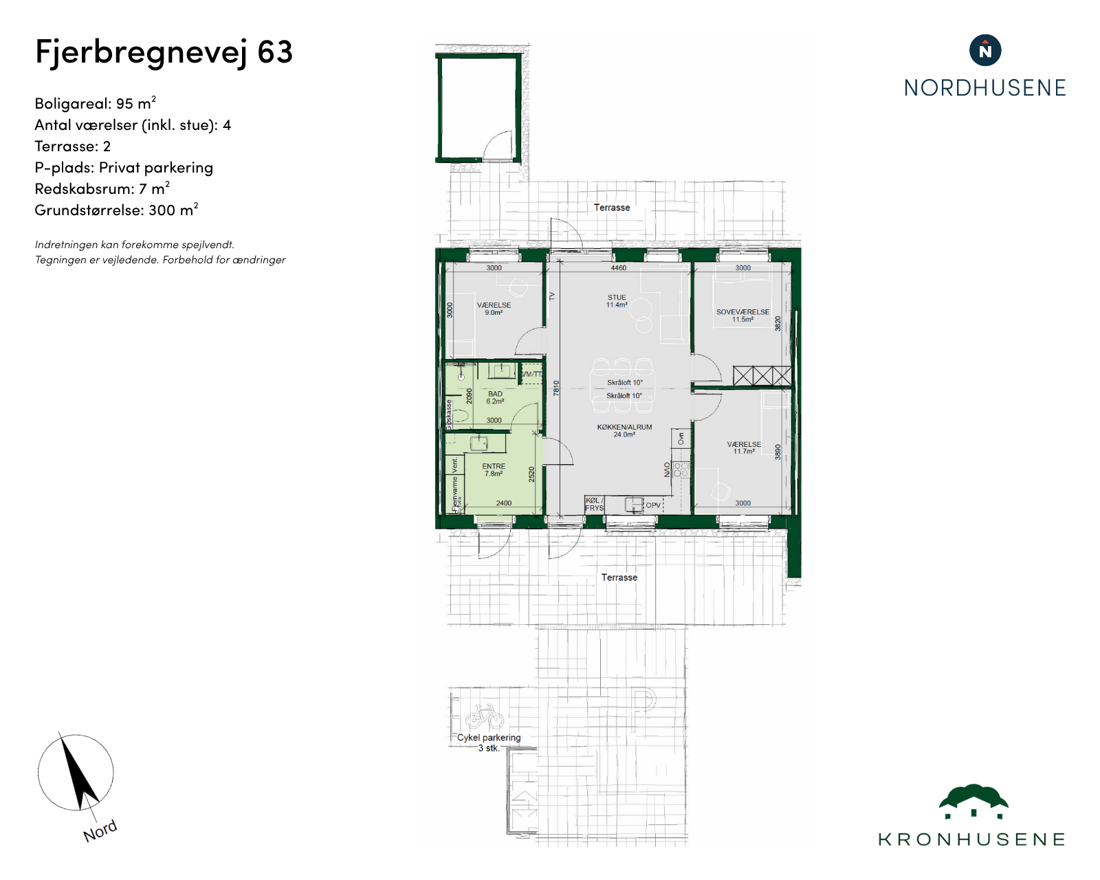 townhouse Lyst og moderne rækkehus med 4 værelser i Odense NV