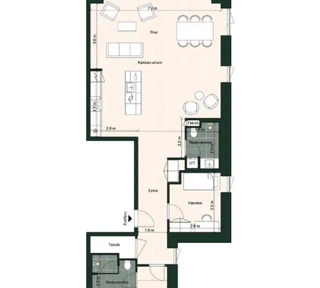 apartment Frontlejligheder med stor altan og fantastisk udsigt