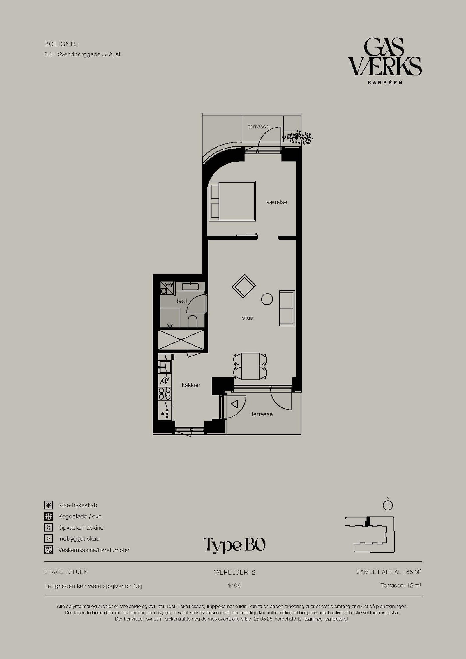 Visual presentation of the listing