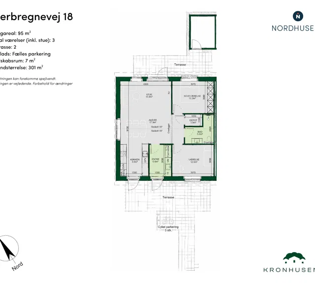townhouse Moderne rækkehus med have og terrasser i Odense NV