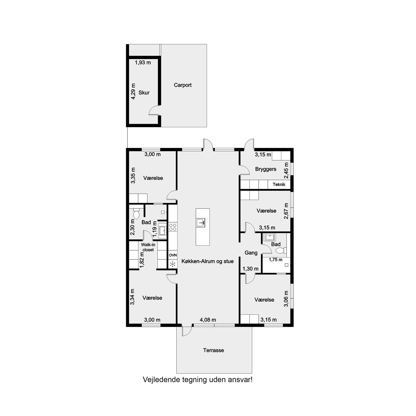 Visual presentation of the listing