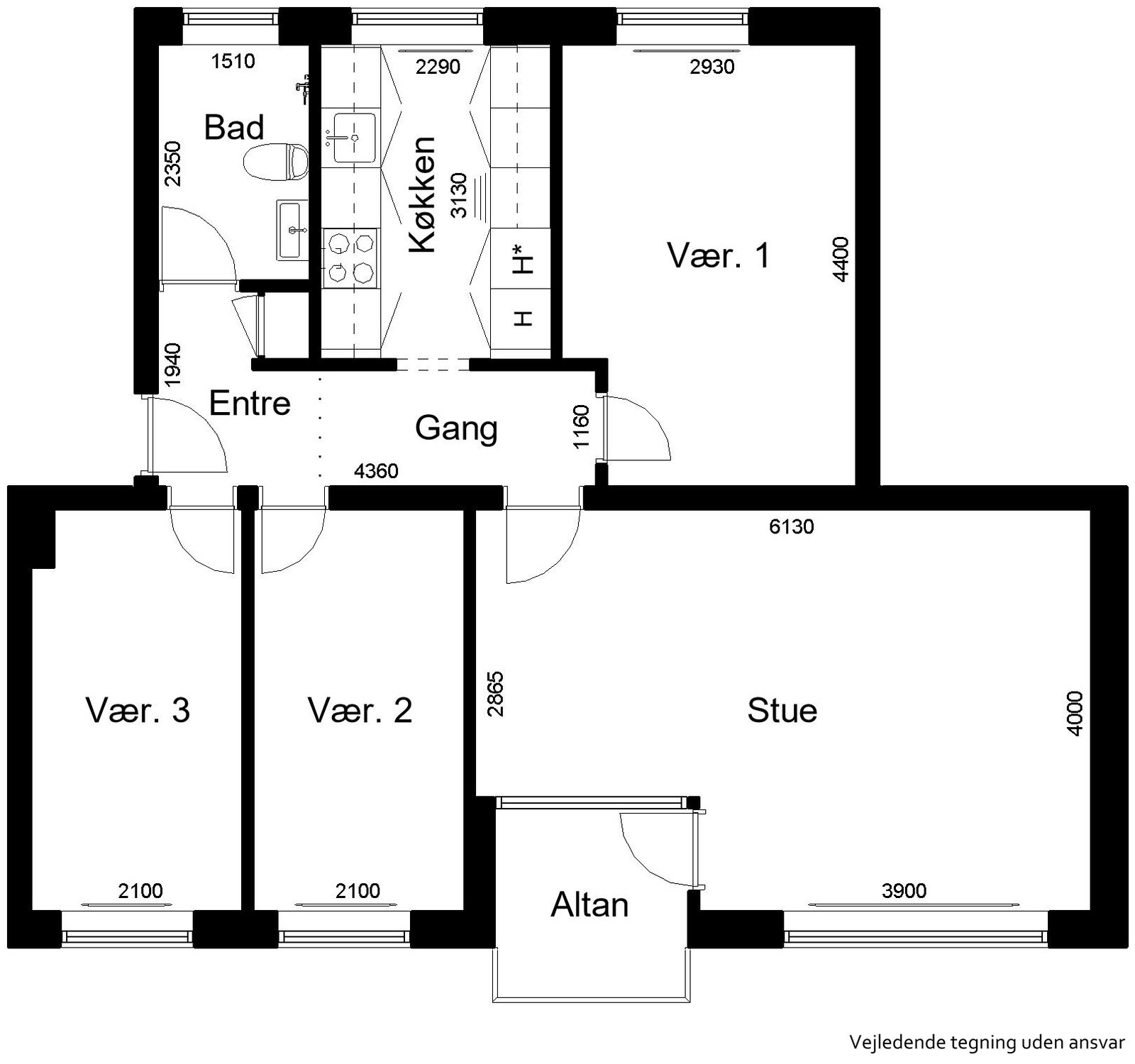 Visual presentation of the listing