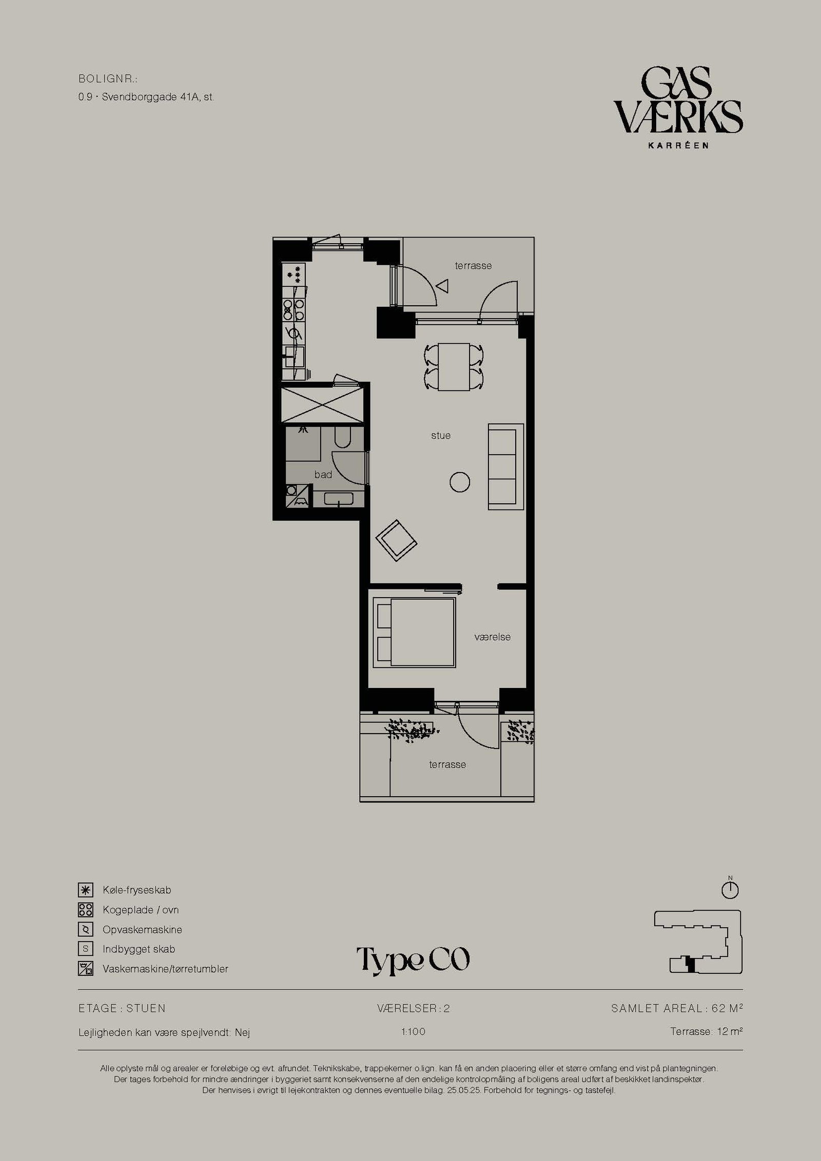 Visual presentation of the listing