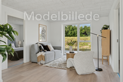 Moderne dobbelthus med have og terrasser i Korup - Fjerbregnevej, Odense NV - 1