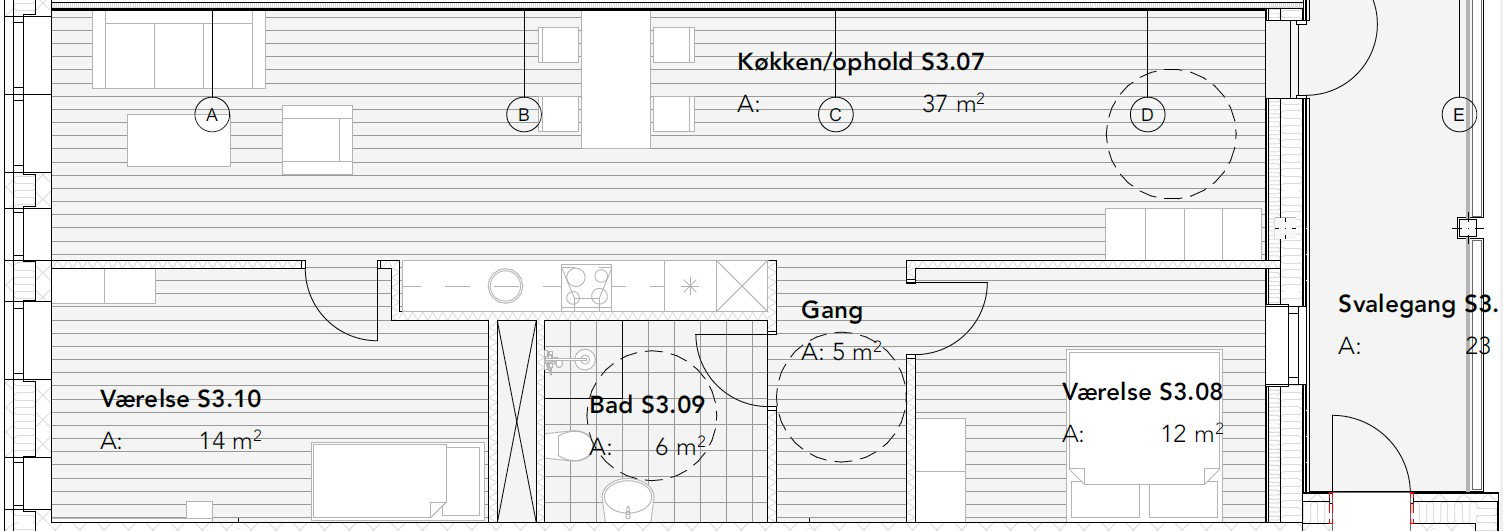 apartment Fuldt møbleret lejlighed.
