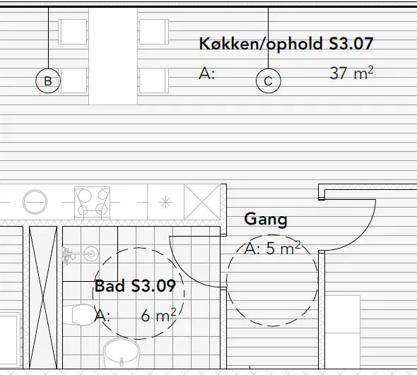 apartment Fuldt møbleret lejlighed.