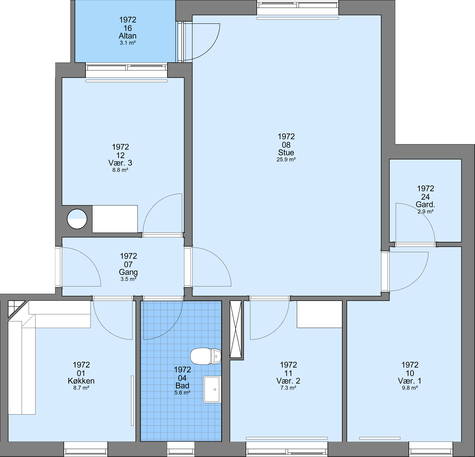 Visual presentation of the listing