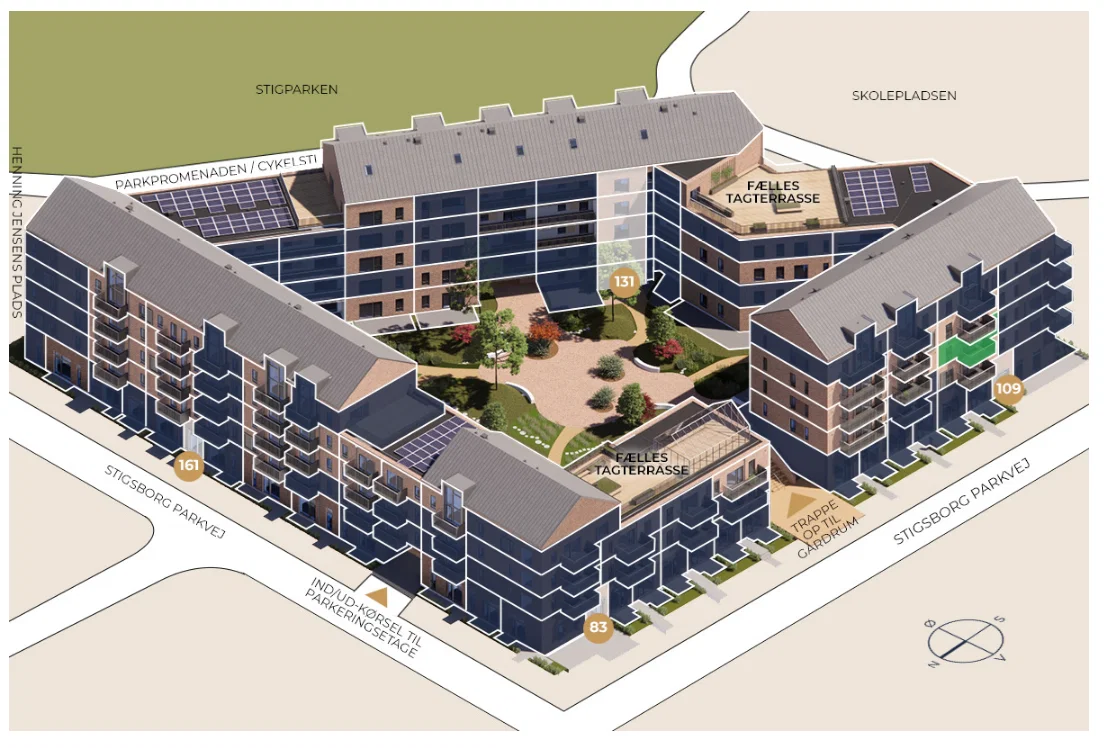 Visual presentation of the listing