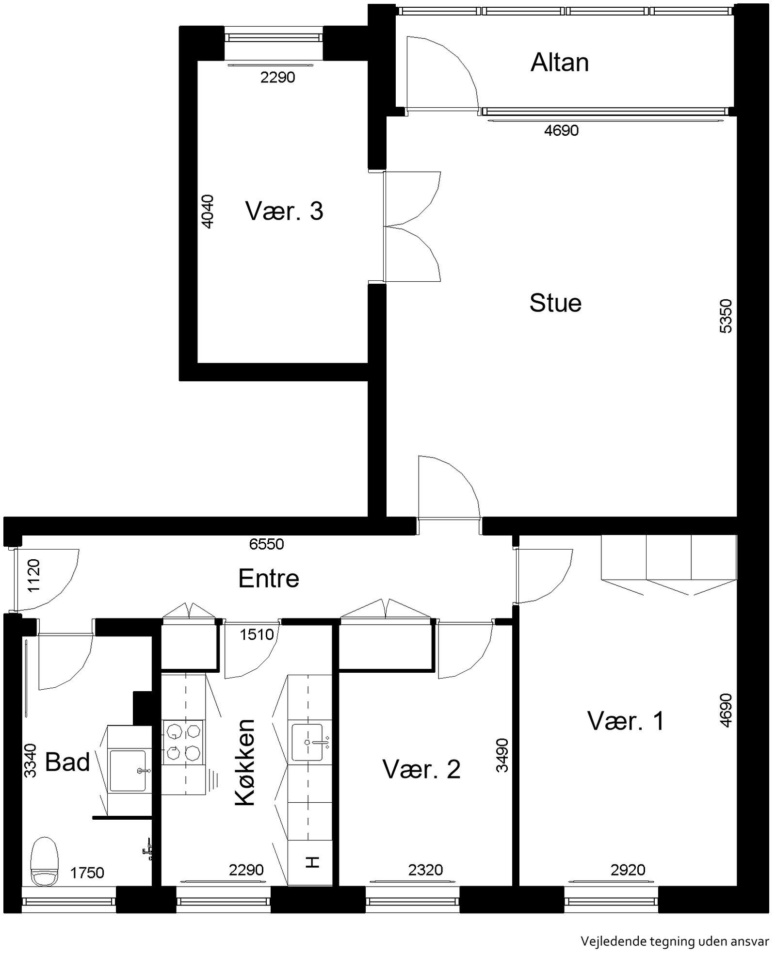 Visual presentation of the listing