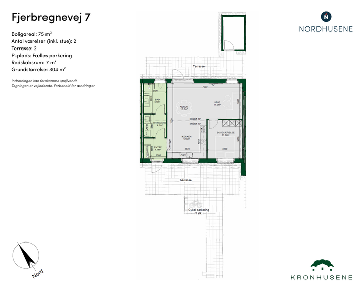 Modern 2-Room Terraced House with Private Outdoor Spaces - Fjerbregnevej, Odense NV - 0
