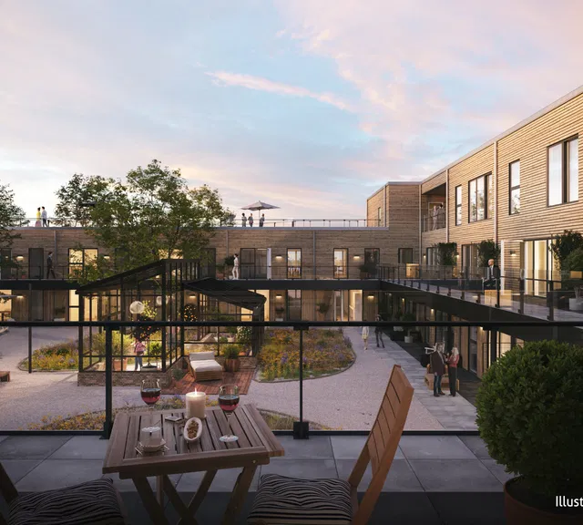 apartment Svanemærkede, seniorvenlige lejligheder tæt på naturen