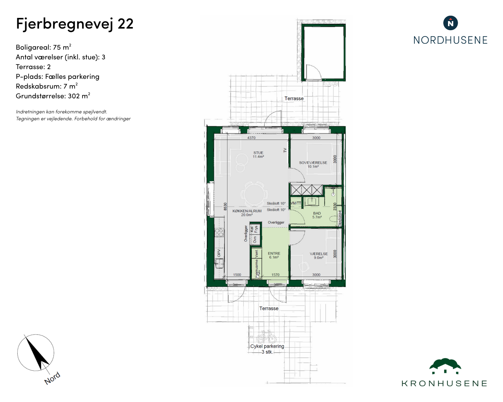 townhouse Moderne rækkehus med 3 værelser i Odense NV
