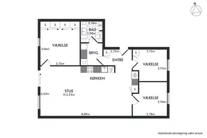 Visual presentation of the listing
