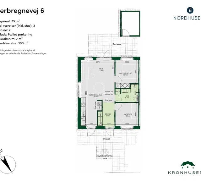 townhouse Moderne rækkehus med 3 værelser i Odense NV