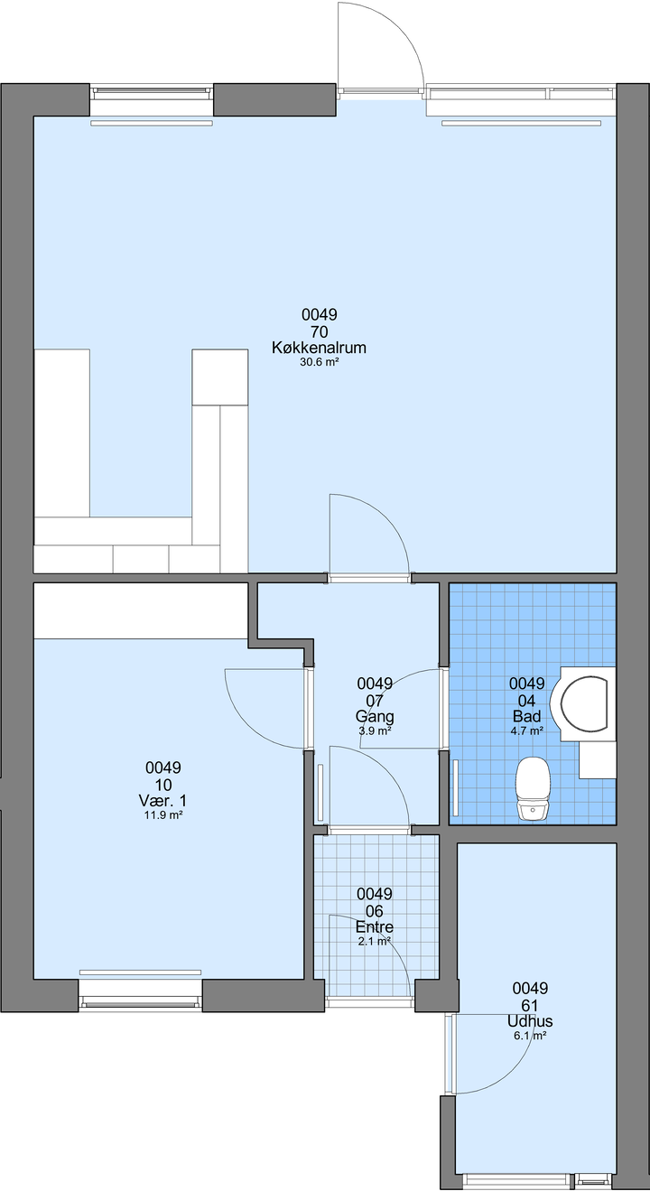 Lovely terraced house with 2 rooms - Rævegade, Vesløs - 4
