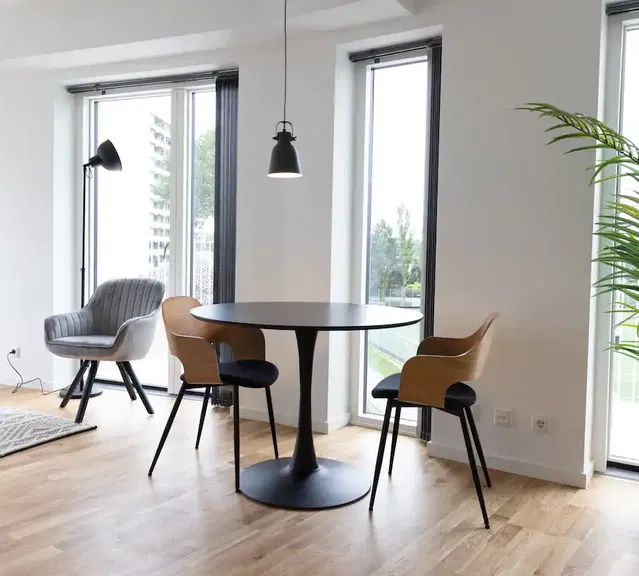 apartment Furnished studio apartment with two balconies