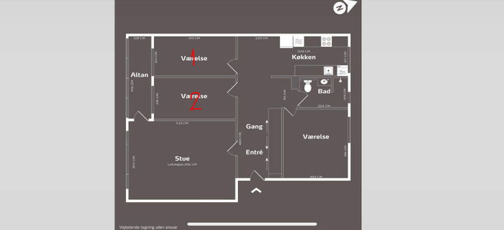 Room rental in Espergærde center - Søndermarken, Espergærde - 2