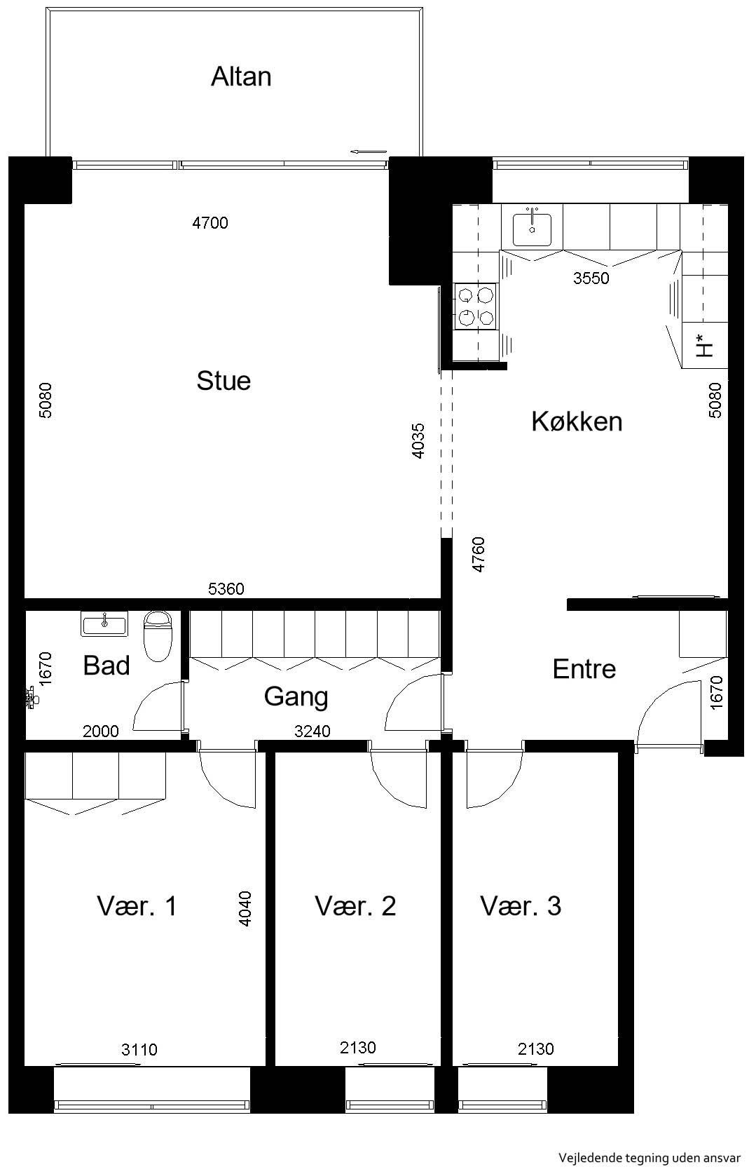 Visual presentation of the listing