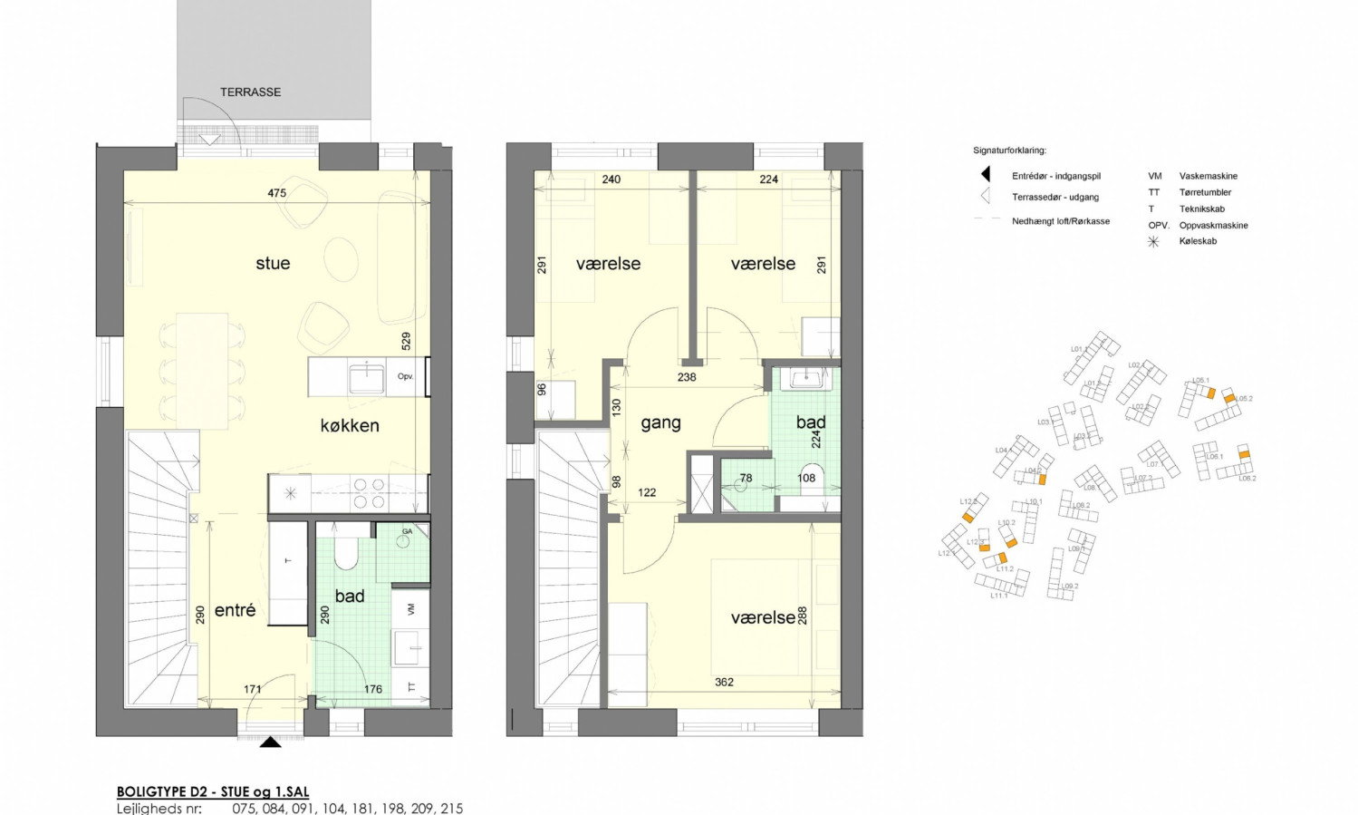 Visual presentation of the listing