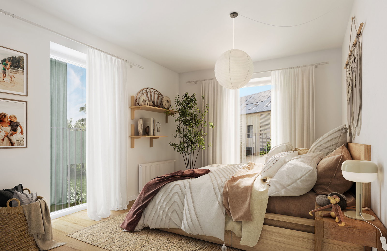 apartment Indbydende 3-værelses med nordisk finish