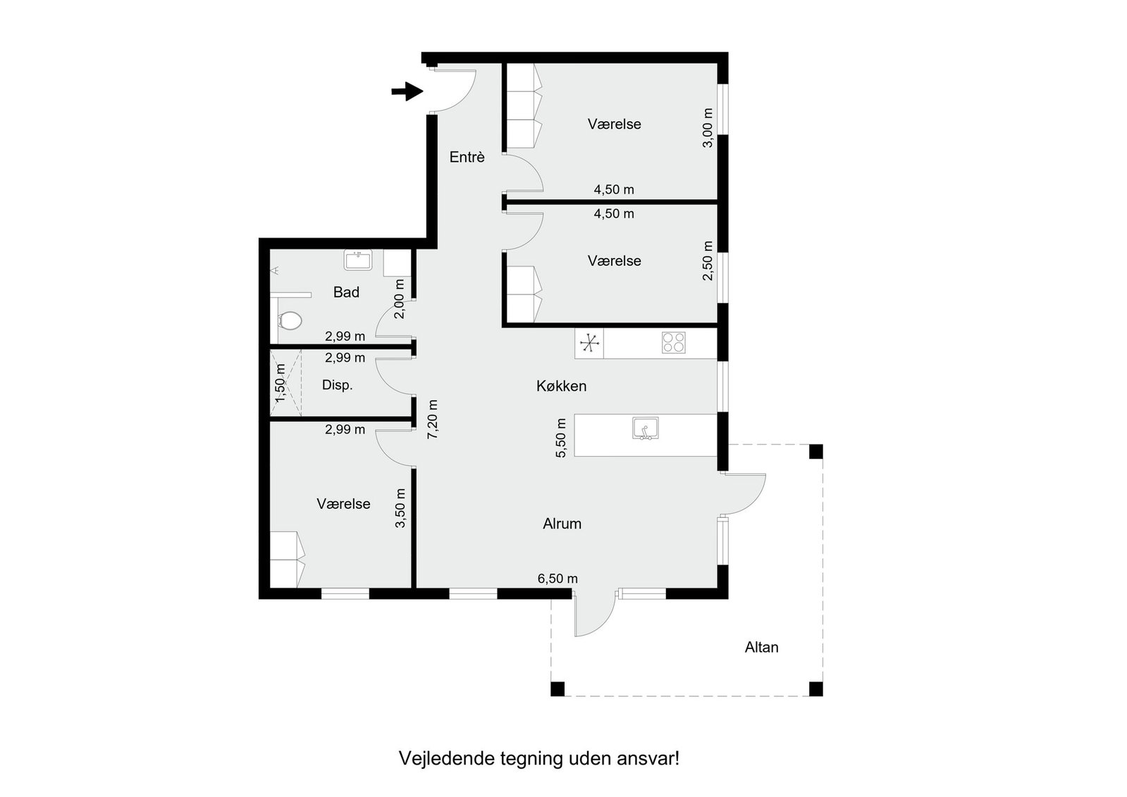 Visual presentation of the listing
