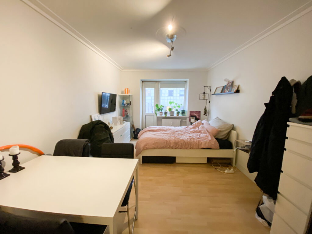 apartment 1-værelses bolig centralt i Aalborg med to altaner