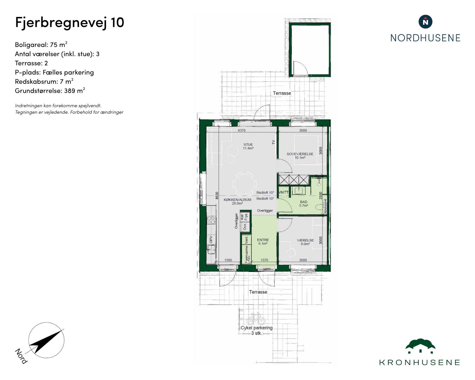 townhouse Moderne rækkehus med 3 værelser i Odense NV