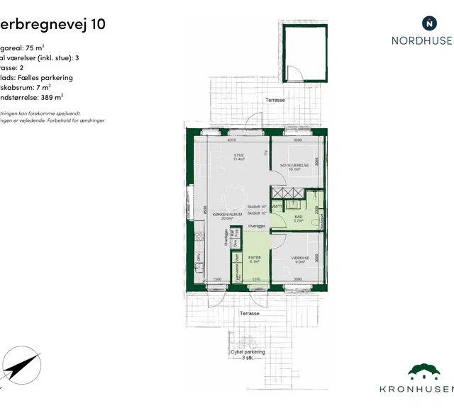 townhouse Moderne rækkehus med 3 værelser i Odense NV