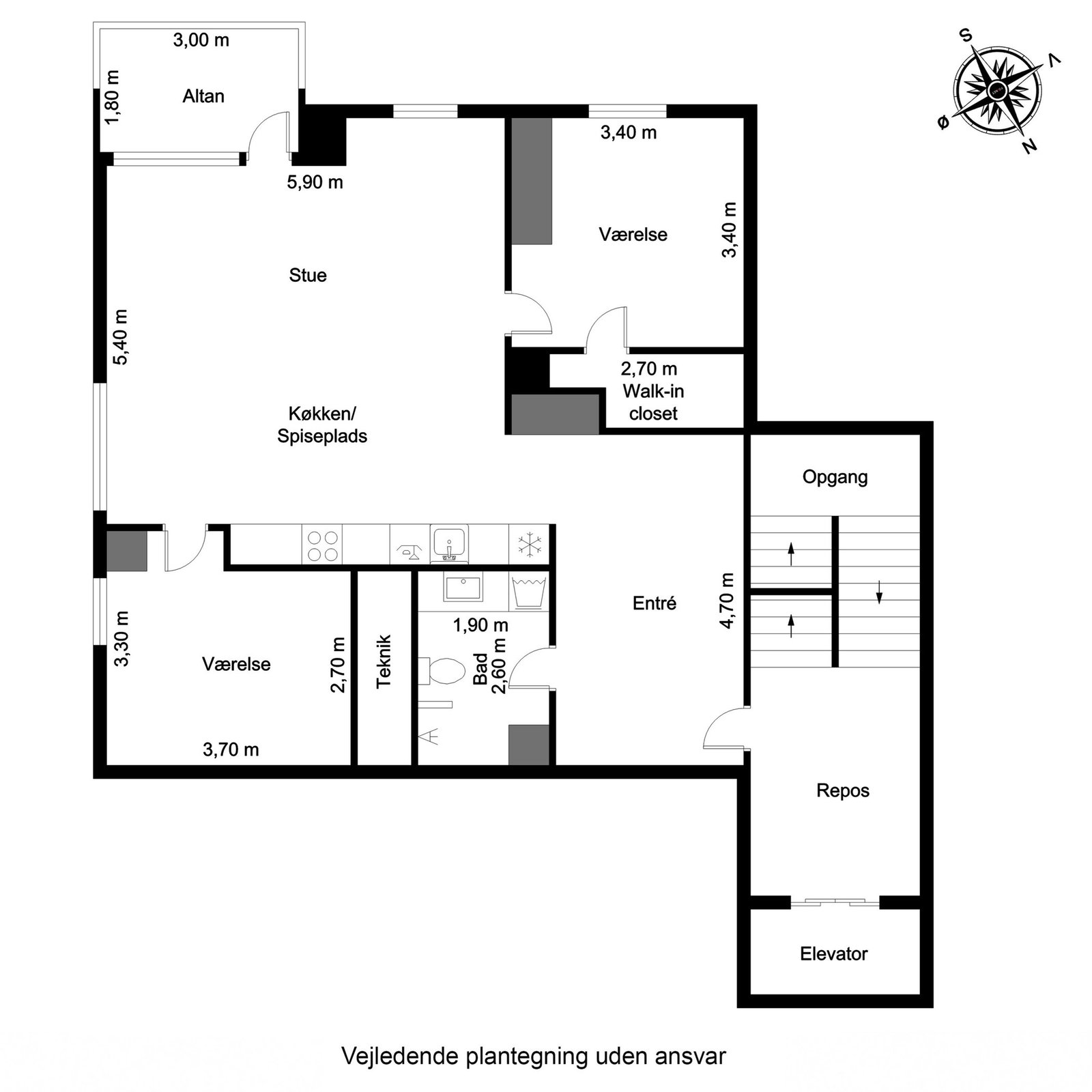 Visual presentation of the listing
