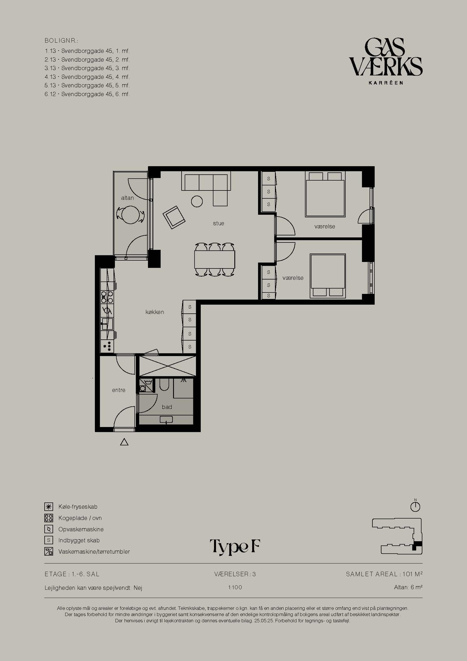 Visual presentation of the listing