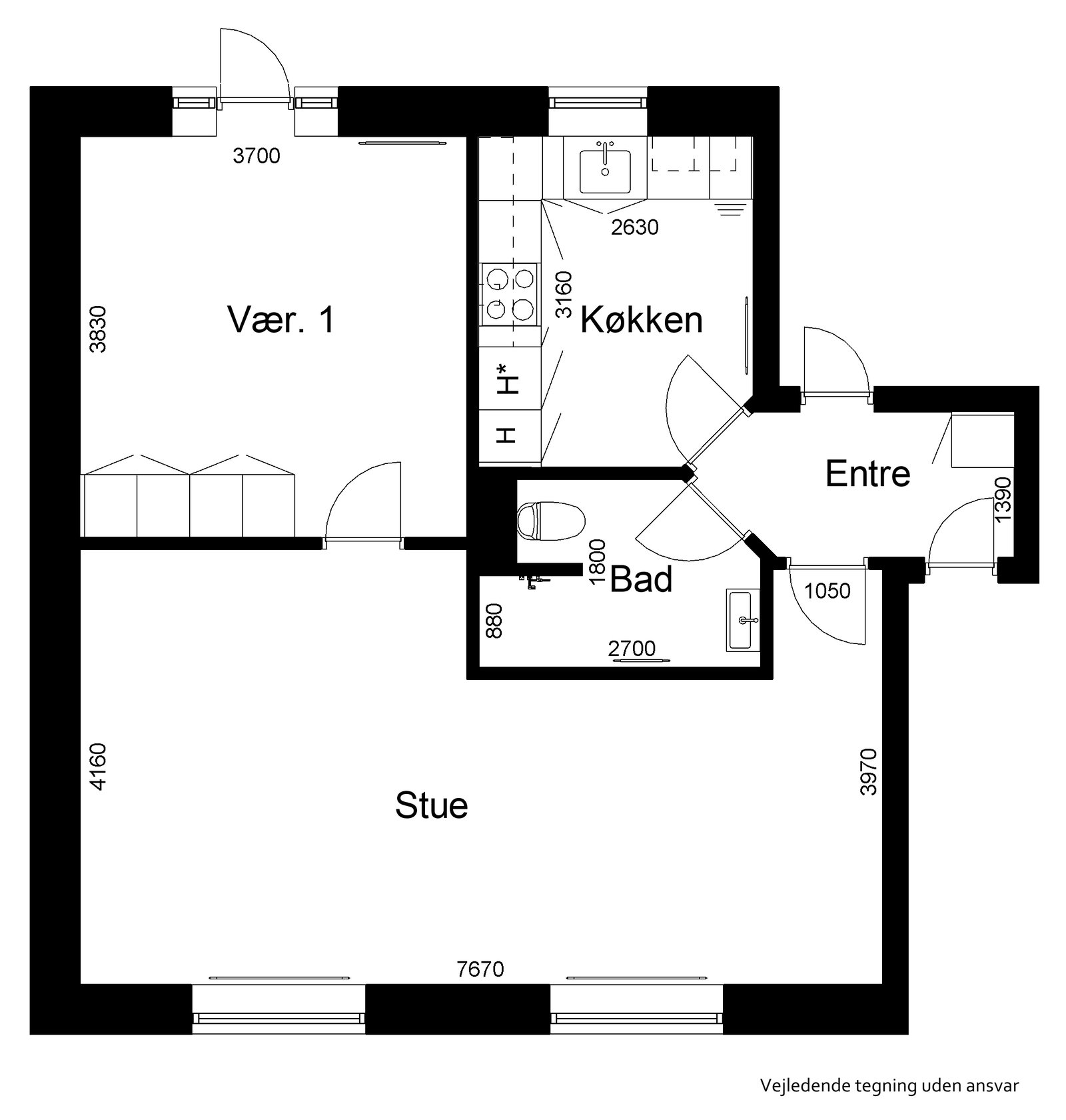 Visual presentation of the listing