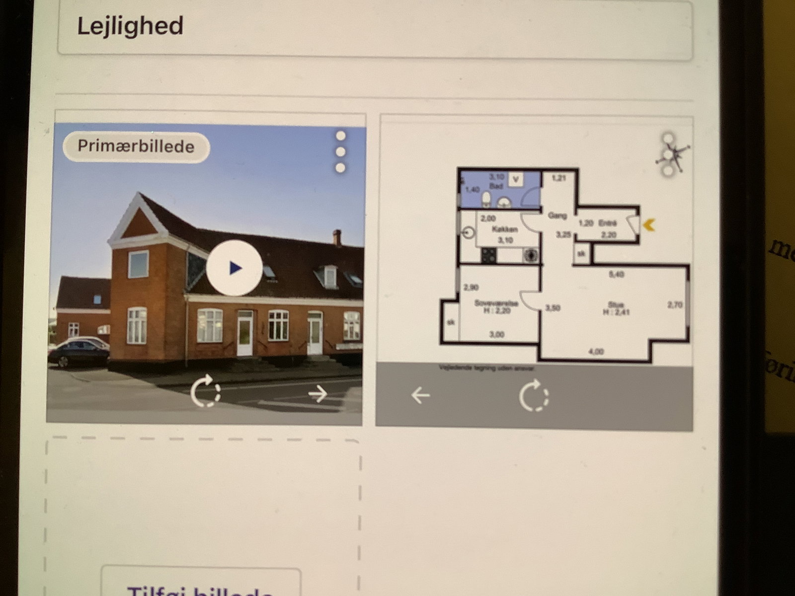 apartment Tæt på indkøb og bus og skole
