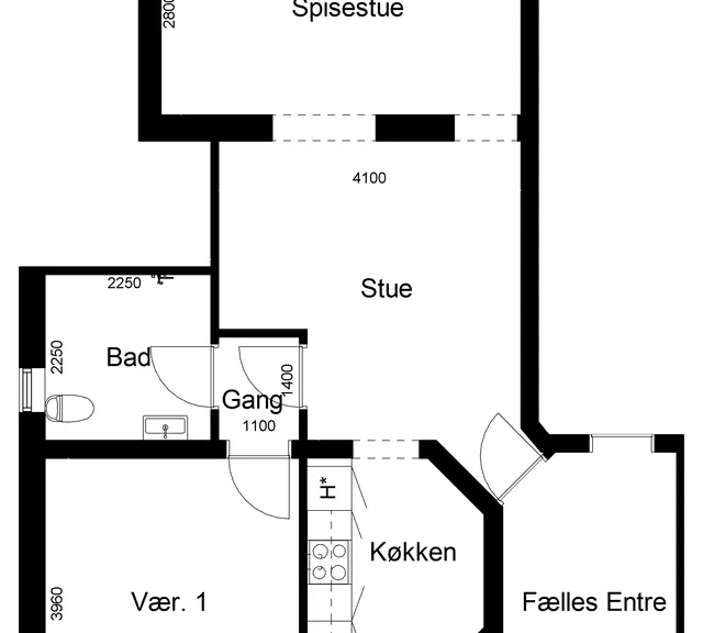 apartment Lejlighed på Hovedgaden 42 B st.