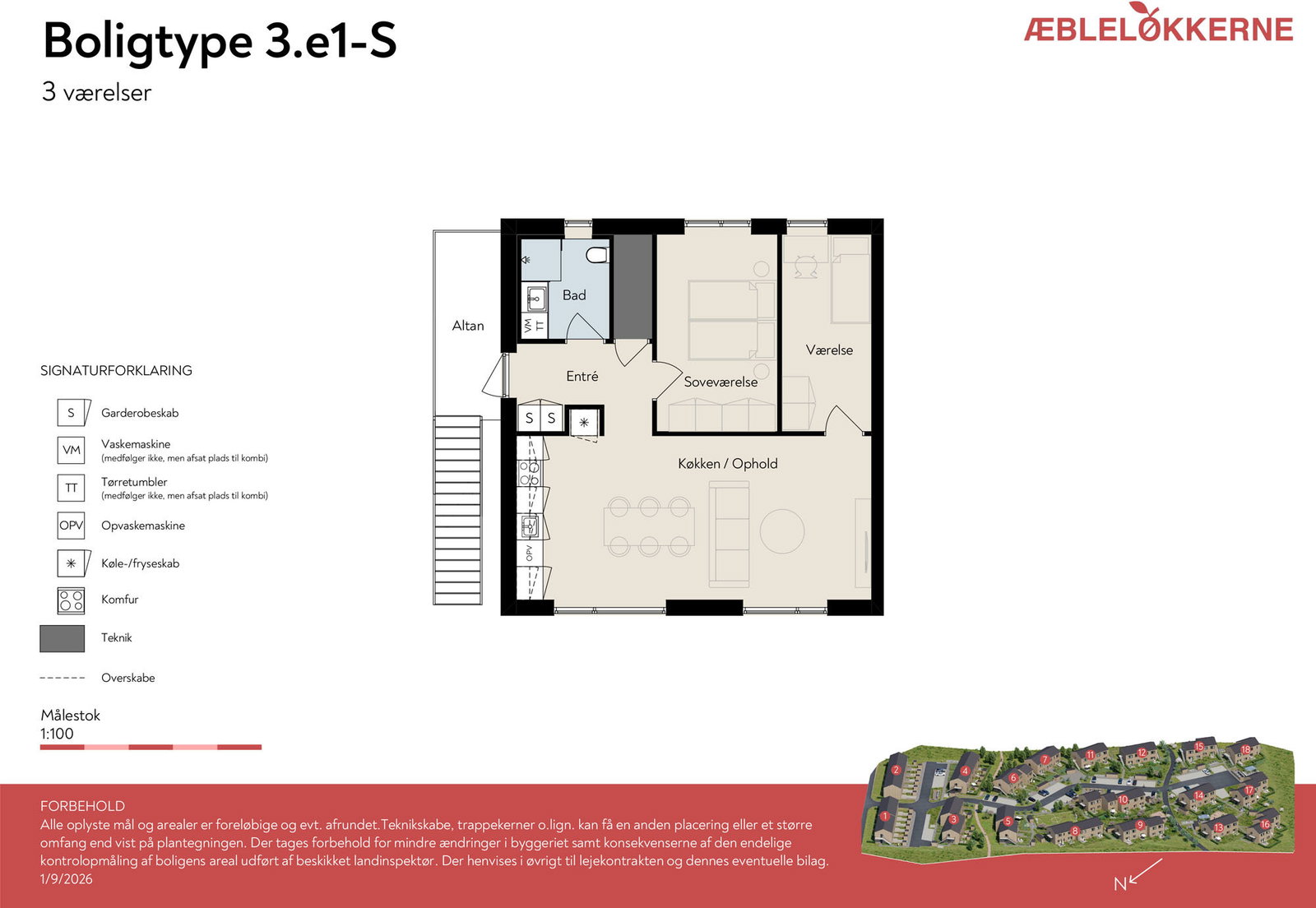 Visual presentation of the listing