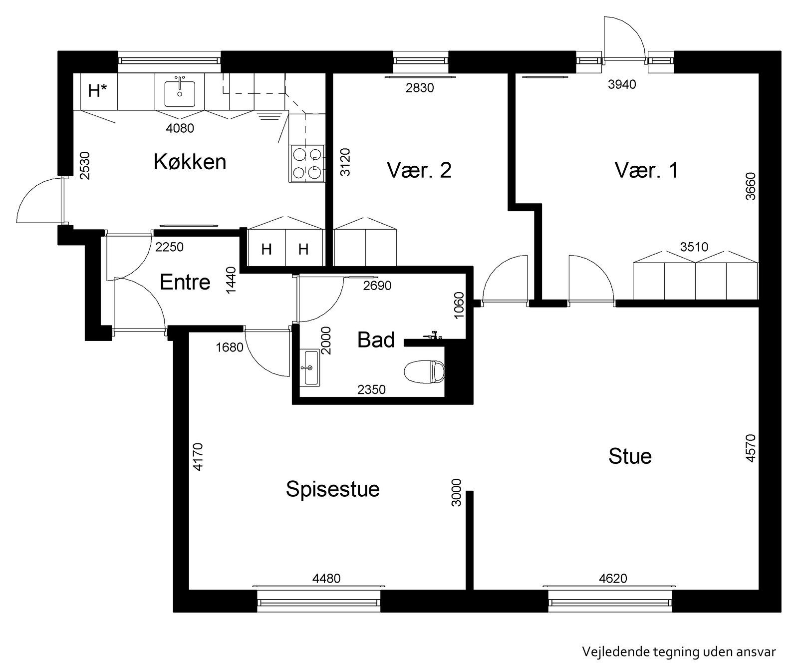 Visual presentation of the listing