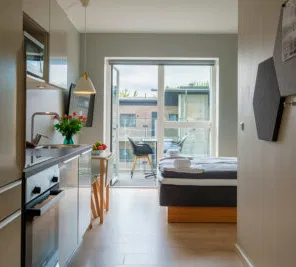 apartment Møbleret 1-værelses bolig med egen terrasse