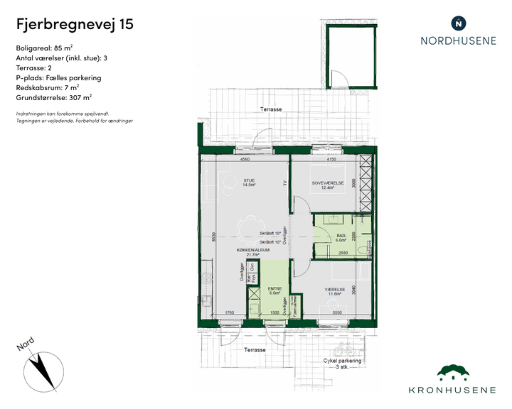 Bright and Modern 3-Room Townhouse in Korup - Fjerbregnevej, Odense NV - 0