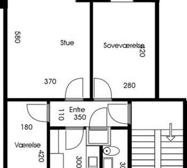 apartment Renoveret lejlighed med nye vinduer og gulve