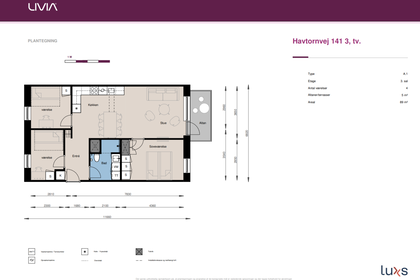 Visual presentation of the listing