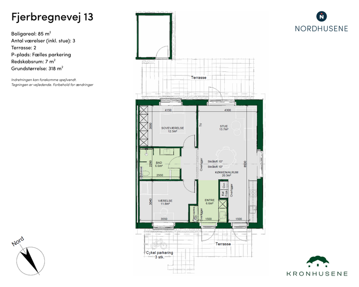 Bright and Modern 3-Room Townhouse in Korup - Fjerbregnevej, Odense NV - 0