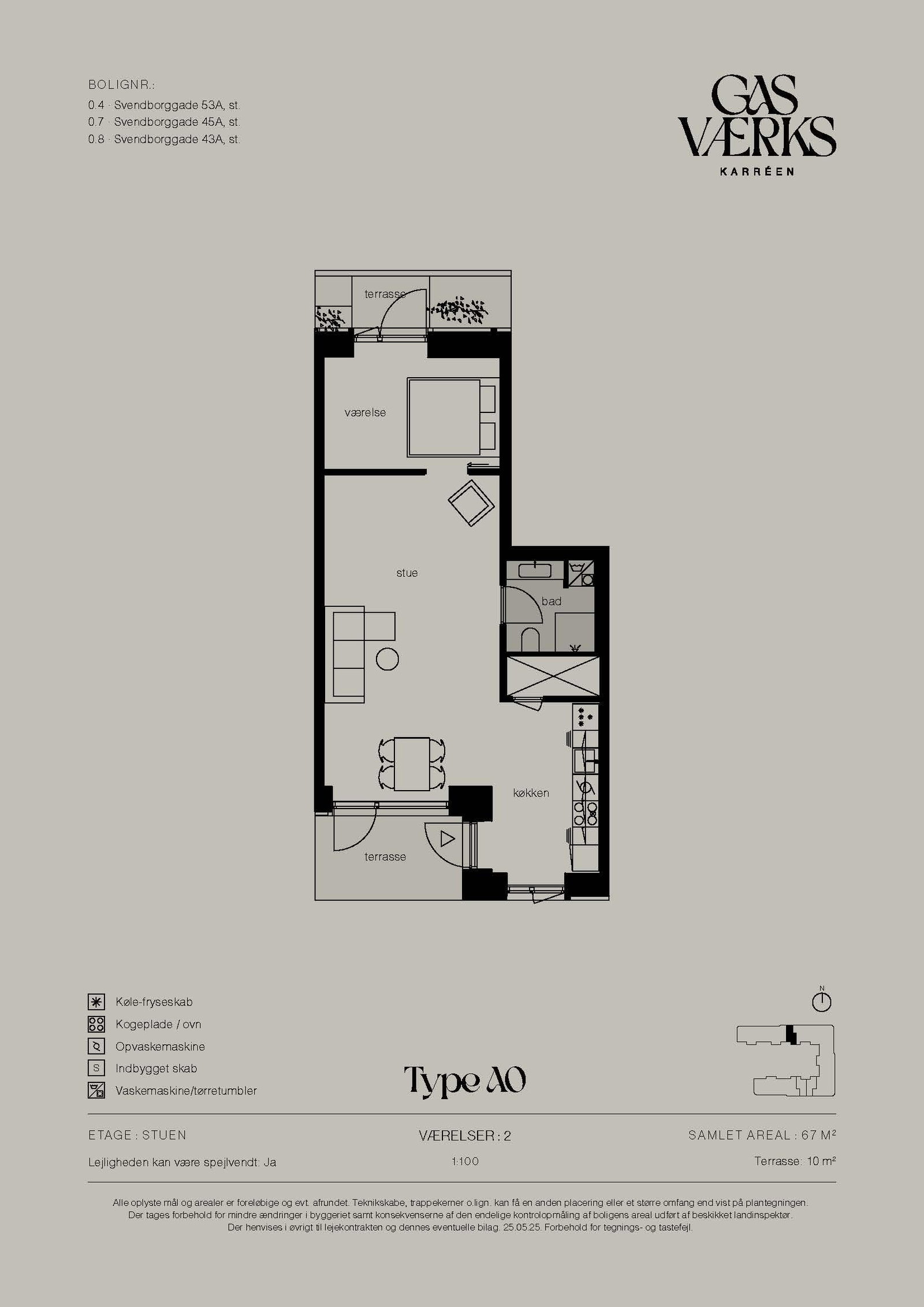 Visual presentation of the listing