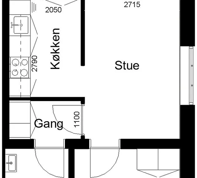 apartment Lejlighed på Gamle Kongevej 2a 5