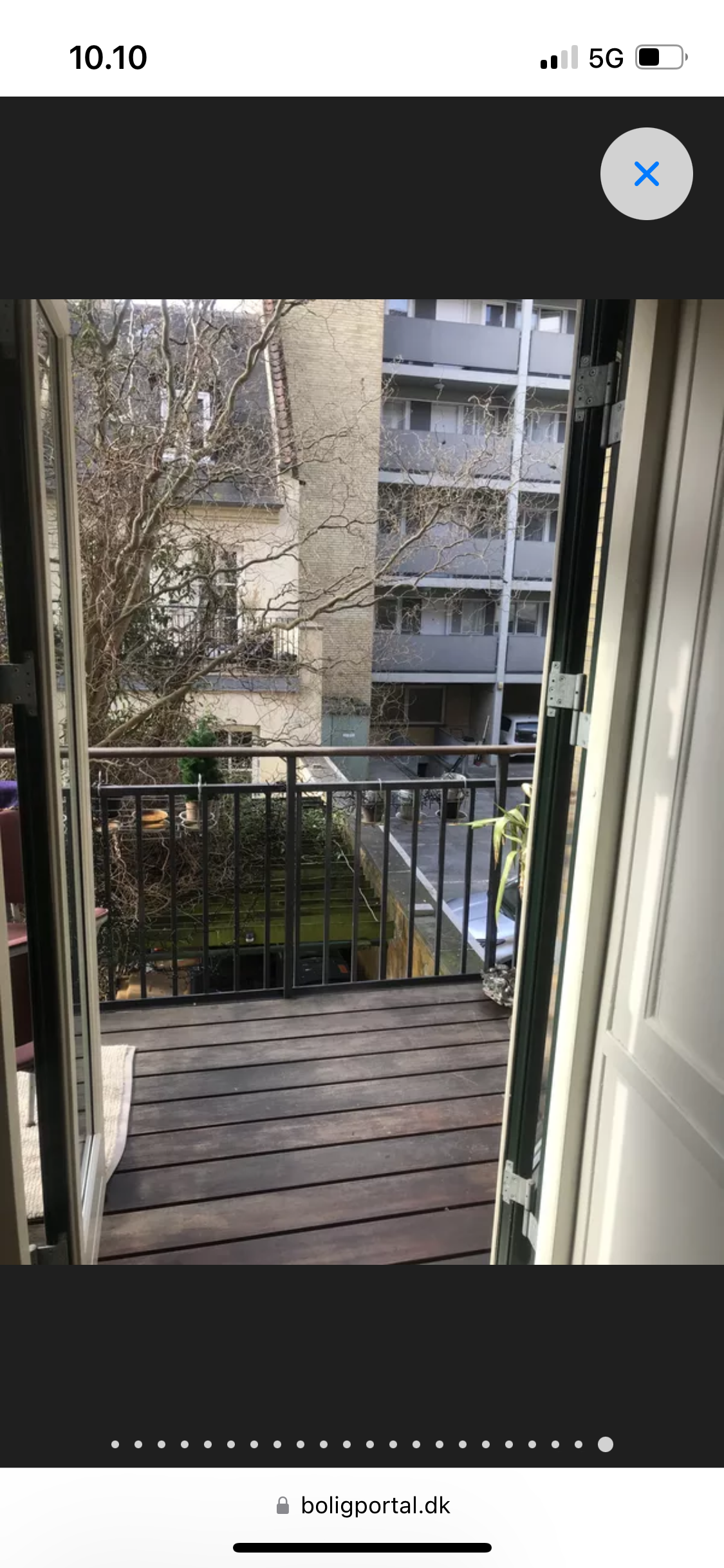 Visual presentation of the listing