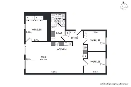 Visual presentation of the listing