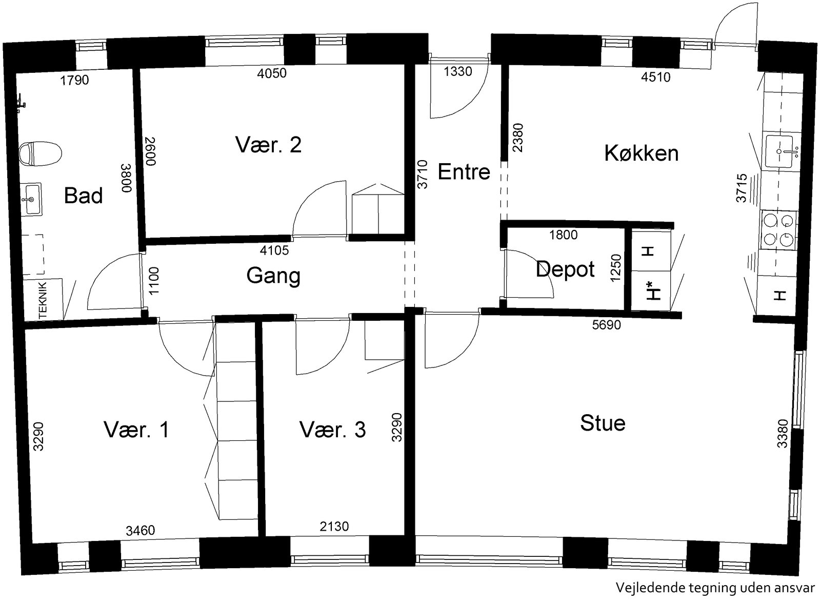 Visual presentation of the listing