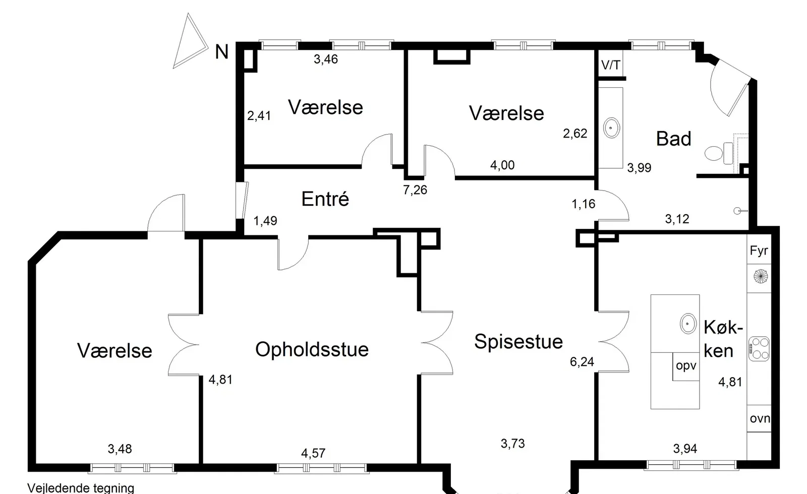 Herskabelig 5-værelses lejlighed på 163 m² i København V – billede 28