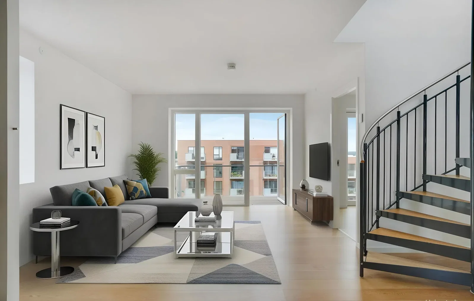 apartment 4-værelses lejlighed med stor tagterrasse i Risskov