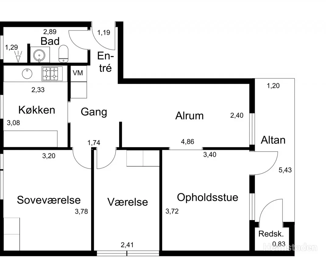 Visual presentation of the listing